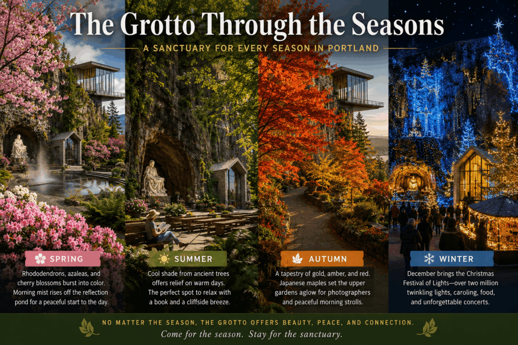 Exploring The Grotto in Portland: A Sanctuary of Peace and Natural Beauty