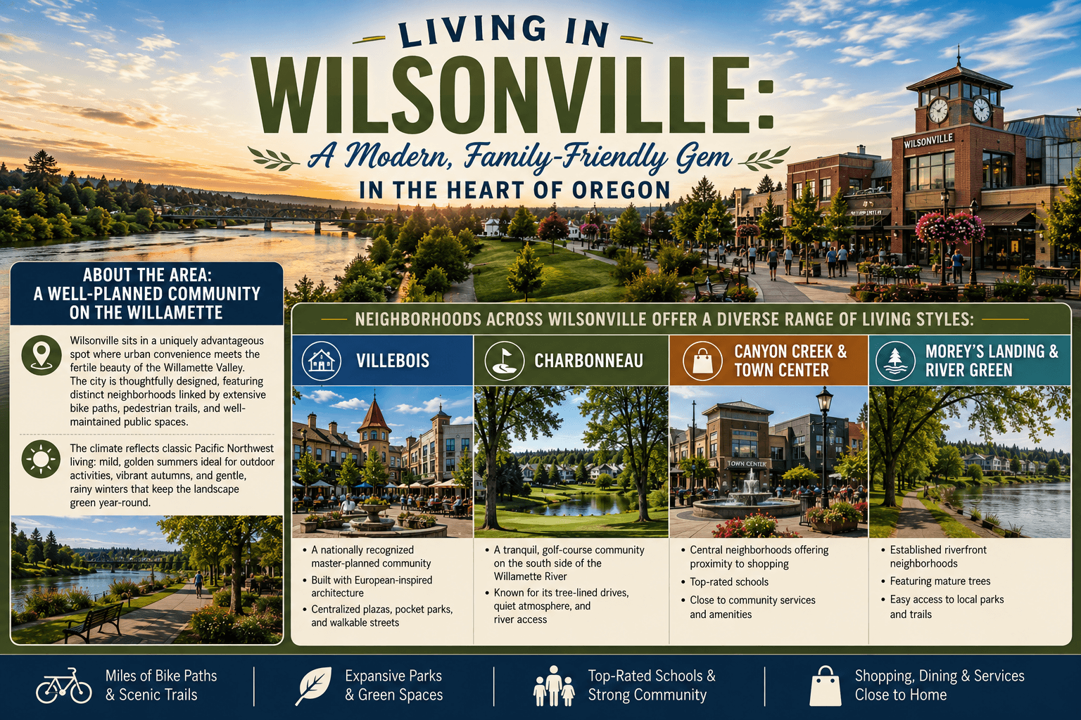 Discover Wilsonville: The Pristine Southern Gateway to the Metro Area